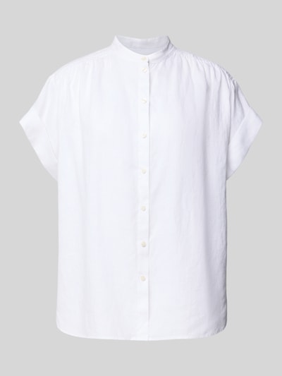 BOSS Orange Loose Fit Hemdbluse aus reinem Leinen Modell 'Boleana' Weiss 2