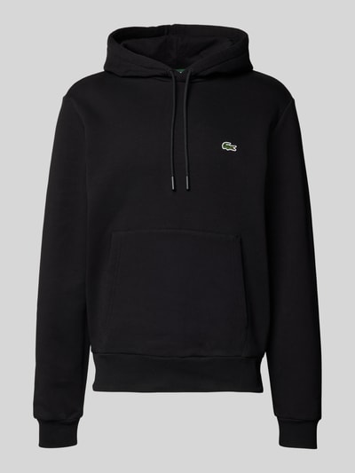 Lacoste Hoodie mit Logo-Stitching Black 2