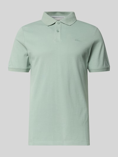 s.Oliver RED LABEL Koszulka polo o kroju regular fit z czystej bawełny Limonkowy 2