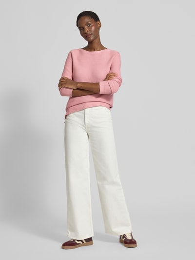 Tom Tailor Regular Fit Pullover aus reiner Baumwolle Pink 1