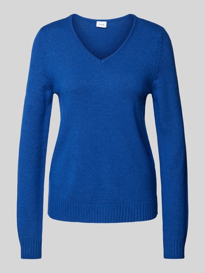 Vila Strickpullover mit V-Ausschnitt Royal 2