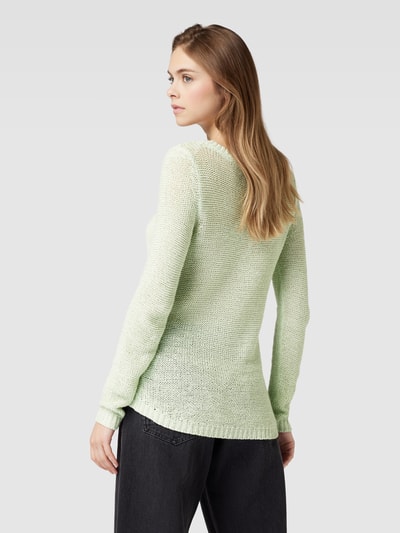 Only Gebreide pullover met ronde hals, model 'GEENA' Mintgroen - 5