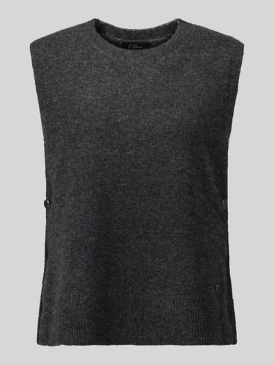 s.Oliver BLACK LABEL Regular Fit Pullunder mit Woll-Anteil Anthrazit 2