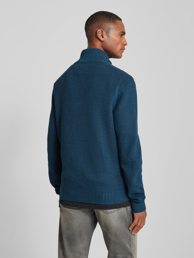 Lerros Gebreide pullover met opstaande kraag Donkerblauw - 5