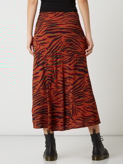 CATWALK JUNKIE Maxirock aus Viskose mit Animal-Print Schwarz 5