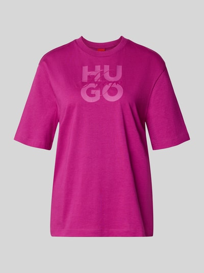 HUGO Oversized T-Shirt aus reiner Baumwolle Modell 'Dashire_5' Pink 1