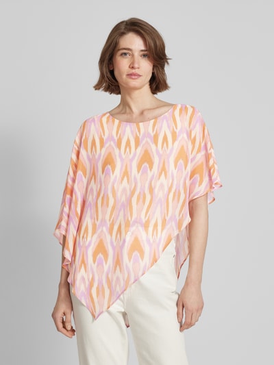 comma Bluse mit Überwurf Pink 4