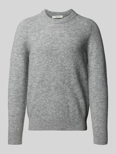 SELECTED HOMME Regular Fit Strickpullover mit Alpaka-Woll-Mix Modell 'RAI' Hellgrau 2