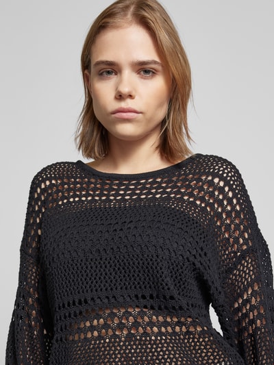 Noisy May Strickpullover mit Rundhalsausschnitt Modell 'LAIKA' Black 3