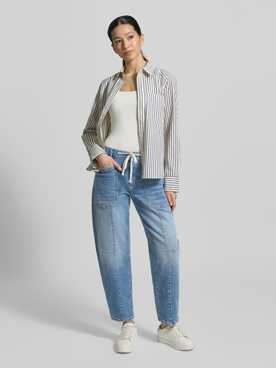 CAMBIO Straight Fit Jeans mit aufgesetzten Taschen Modell 'Ocean' Jeansblau 1
