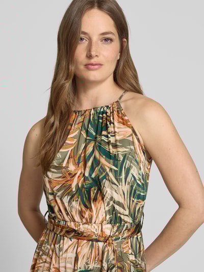 Apricot Maxikleid mit Bindegürtel Oliv 3