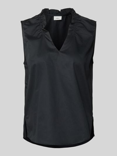 s.Oliver BLACK LABEL Blousetop met V-hals Zwart - 2