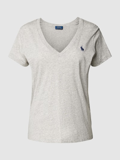 Ralph Lauren T-Shirt Baumwolle mit V-Ausschnitt (stein) online