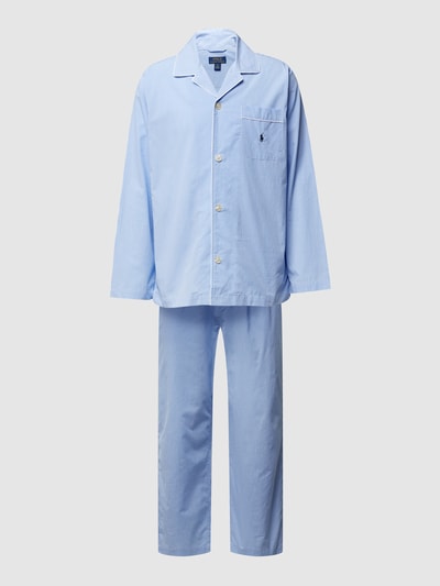 Polo Ralph Lauren Underwear Pyjama aus Baumwolle mit Webmuster
 Hellblau 2