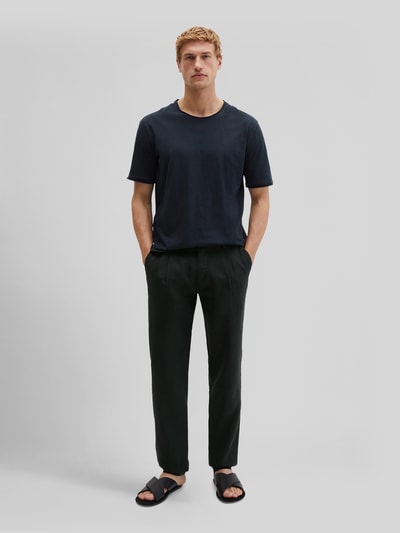Marc O'Polo Regular Fit T-Shirt aus reiner Baumwolle Marine 1