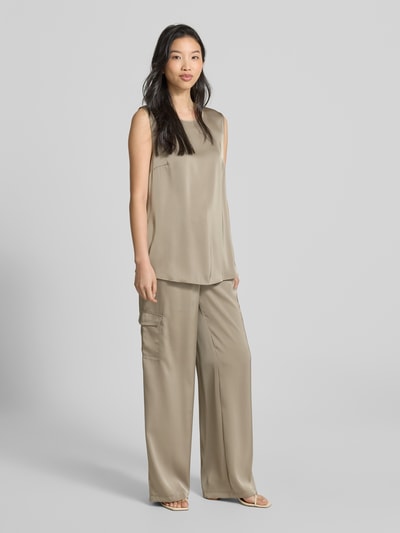 Betty Barclay Regular fit blousetop met ronde hals Olijfgroen - 1