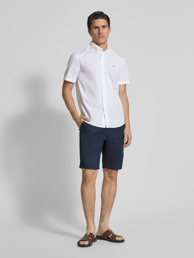 Tommy Hilfiger Regular fit vrijetijdsoverhemd met korte mouwen, model 'FLEX' Wit - 1