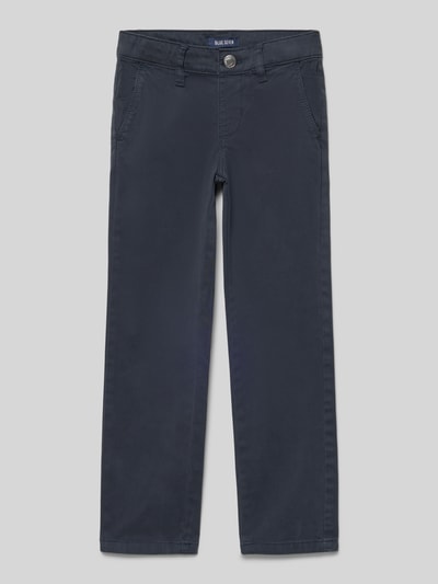 Blue Seven Hose mit Label-Detail Marine 1