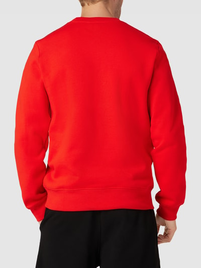 Lacoste Classic Fit Sweatshirt mit Rundhalsausschnitt Modell 'TAPE CREW' Hellrot 5