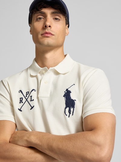 Polo Ralph Lauren Poloshirt mit Label-Stitching Beige 3
