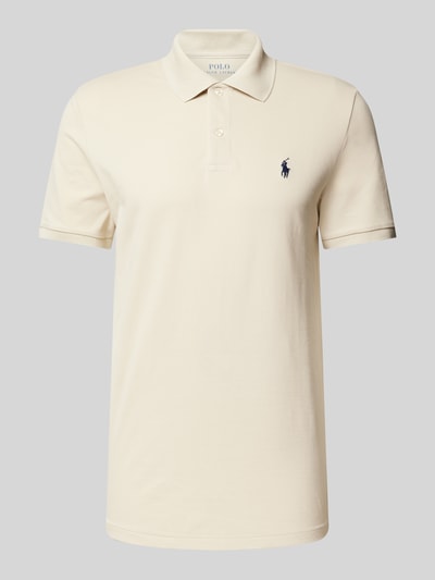 Polo Ralph Lauren Tailored Fit Poloshirt mit Logo-Stitching Sand 2