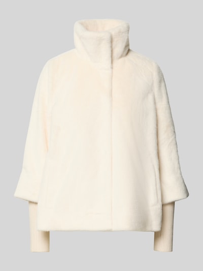 Zero Jack van imitatiebont met opstaande kraag Ecru - 2