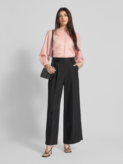 Max Mara Studio Bluse mit Rundhalsausschnitt Modell 'EDILE' Rosa 1