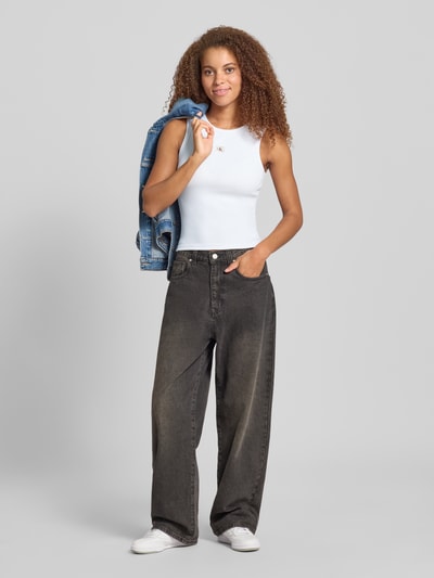 Calvin Klein Jeans Tanktop mit Label-Detail Weiss 1