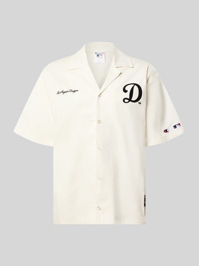 Champion Relaxed Fit Freizeithemd aus Baumwoll-Mix Beige 1