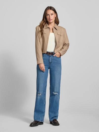 Vero Moda Wide leg jeans van katoenmix, model 'TESSA' Jeansblauw - 1