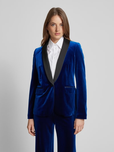 Christian Berg Woman Selection Blazer aus Samt mit Pattentaschen Blau 4