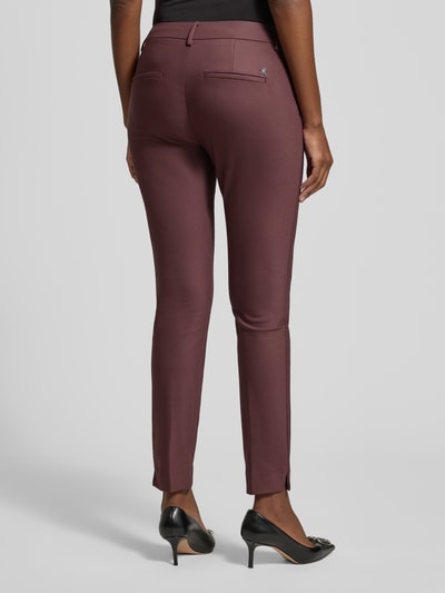 MOS MOSH Skinny Fit Anzughose mit Paspeltaschen am Gesäß Modell 'Abbey' Bordeaux 5