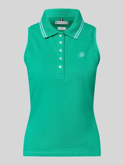 Tommy Hilfiger Slim Fit Poloshirt aus Baumwoll-Mix Gruen 2