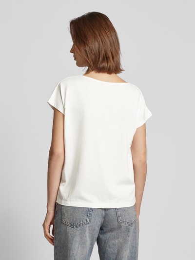 s.Oliver RED LABEL T-shirt met broderie anglaise Offwhite - 5