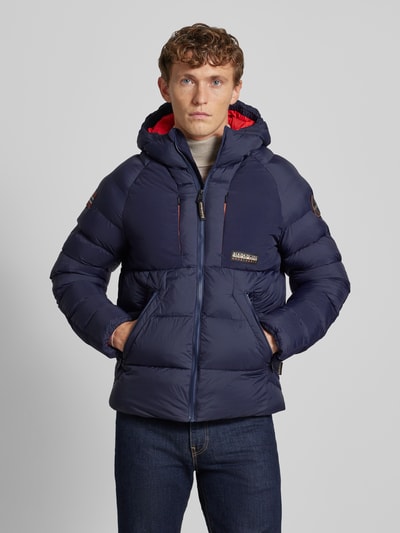 Napapijri Steppjacke mit Kapuze Modell 'MOESA' Marine 4