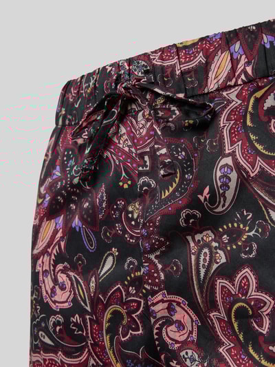 Christian Berg Woman Relaxed Fit Pyjama-Hose mit Allover-Paisley-Print Black 2