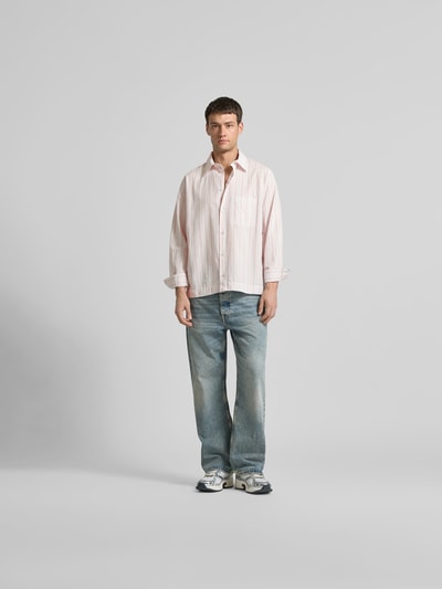 WON HUNDRED Regular Fit Freizeithemd mit Kentkragen Rose 1