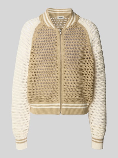 Drykorn Strickjacke mit Stehkragen Modell 'NALFY' Offwhite 2