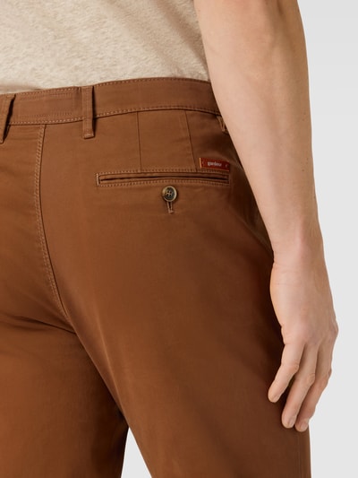 Gardeur Chino mit französischen Eingrifftaschen Modell 'BENITO' Mittelbraun 3