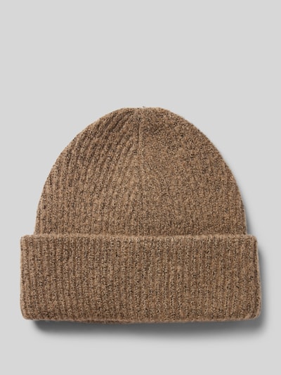 Pieces Czapka beanie z brzegiem z efektem melanżu model ‘PYRON’ Orzechowy 1