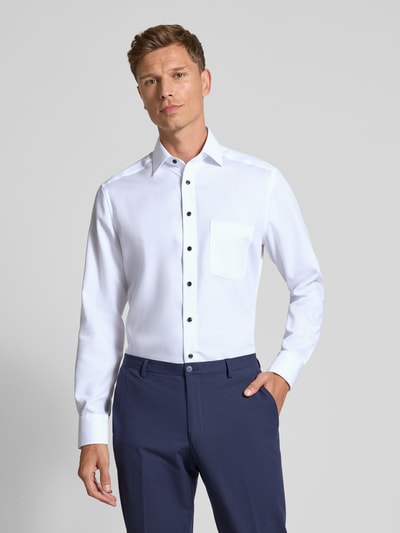 OLYMP Regular Fit Business-Hemd aus reiner Baumwolle Weiss 4