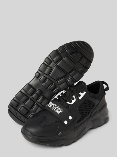 Versace Jeans Couture Sneaker mit Schnürverschluss Modell 'FONDO' Black 4