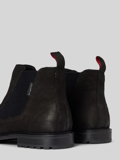 bugatti Chelsea Boots aus Leder mit Zugschlaufe Modell 'Bonifacio' Black 2