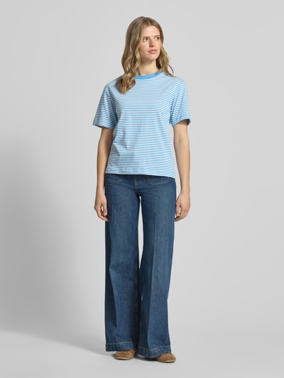Marc O'Polo DENIM Regular Fit T-Shirt aus reiner Baumwolle Rauchblau 1