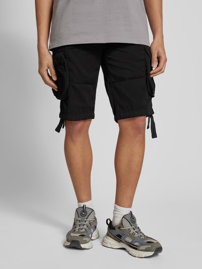 Alpha Industries Bermudas mit Cargotaschen Modell 'JET' Black 4