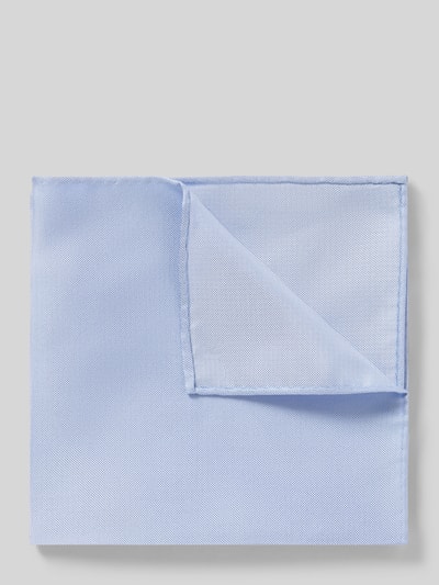Produktfoto, Einstecktuch aus reiner Seide von Blick, hellblau, quadratisches Design, feine Struktur, Größe 30 x 30 cm