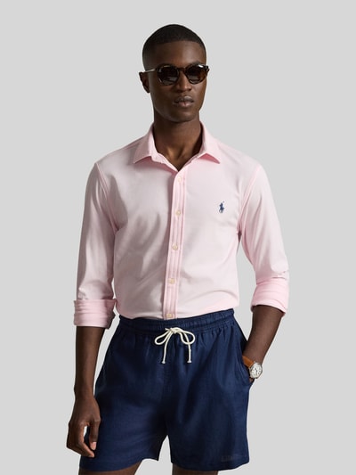 Polo Ralph Lauren Slim Fit Freizeithemd mit Logo-Stitching Rosa 5