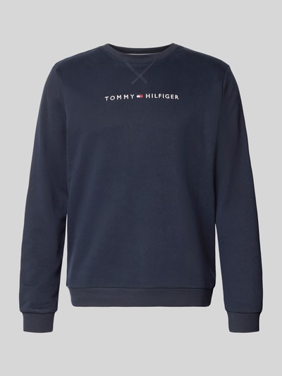 Tommy Hilfiger Bluza o kroju regular fit z mieszanki bawełny Granatowy 2