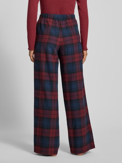 Jake*s Casual Wide Leg Pyjama-Hose mit Tunnelzug Dunkelblau 5