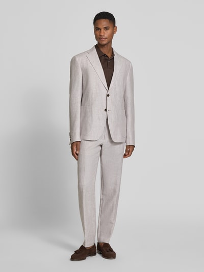 JOOP! COLLECTION Slim Fit 2-Knopf-Sakko aus Leinen Modell 'Hoverest' Beige 1